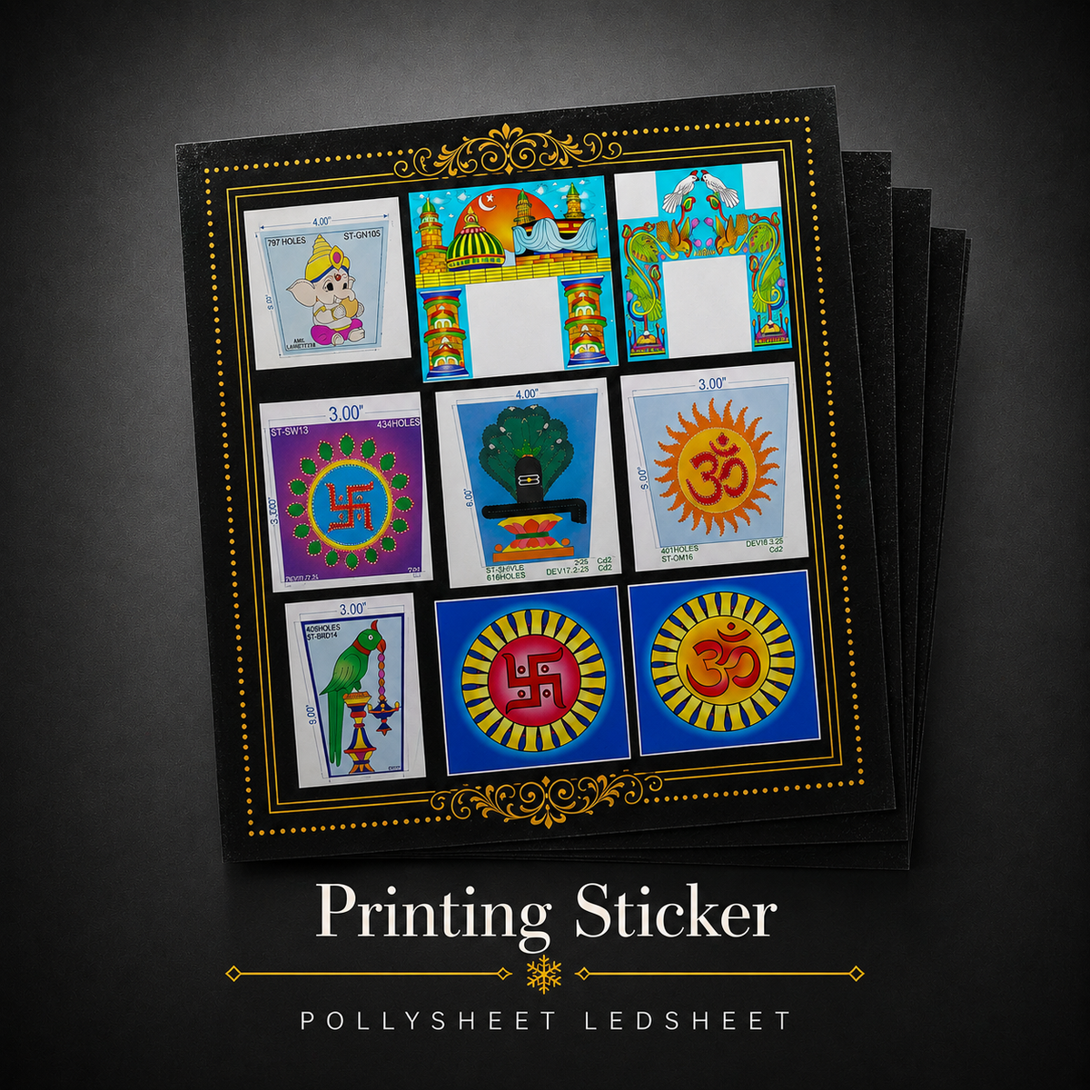 Printing Sticker Pollysheet Design