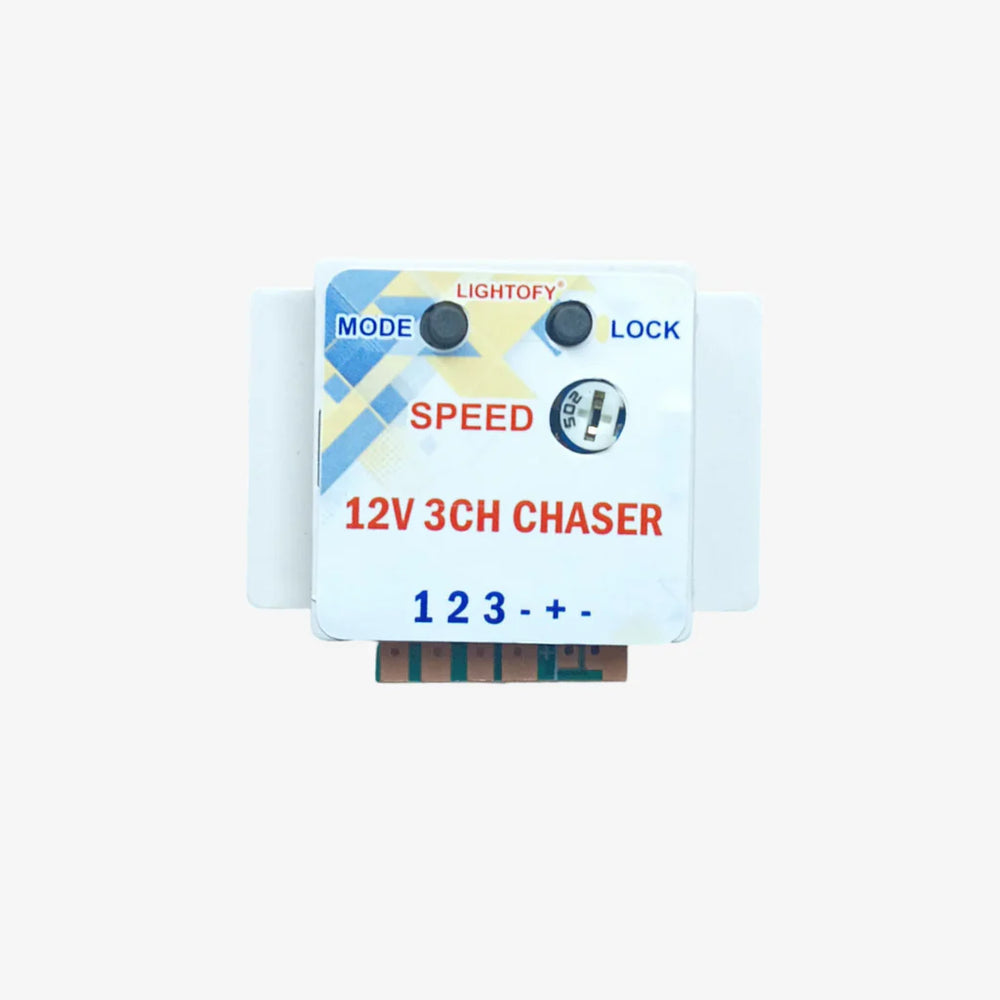 12 Volt 3 Channel LED Chaser Controller for Single Colour Stri s I Koshi Electronics