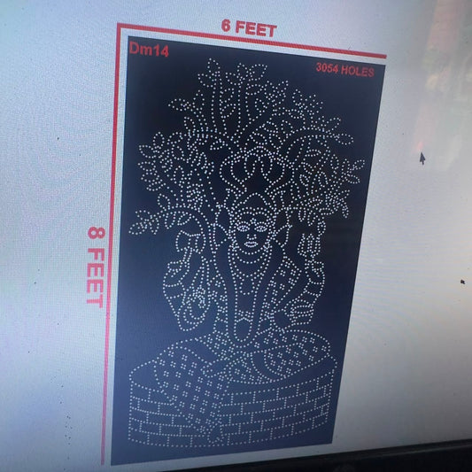 DM14 6X8 FEET DEVI MATA 3054 HOLES
