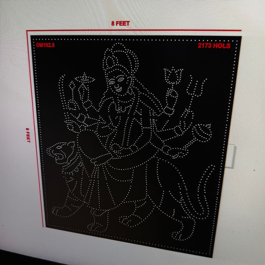 DM102.8  8x9 FEET 2173 Holes 3 PART Laxmi   MATA