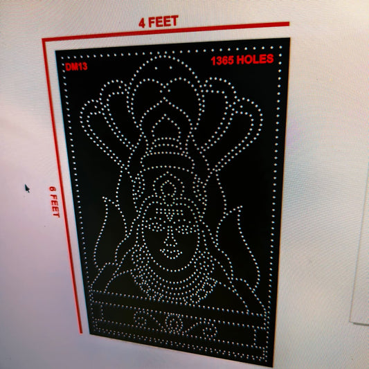 DM13 DEVI MATA 4X6 FEET 1 PART 1365 HOLES