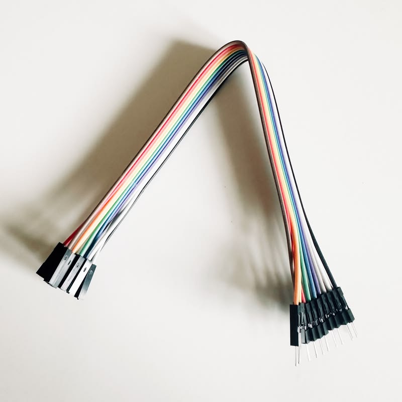 Jumper Cable 20cm Male FemaleDupont, 10 Rainbow 2.54mm for Arduino Breadboard