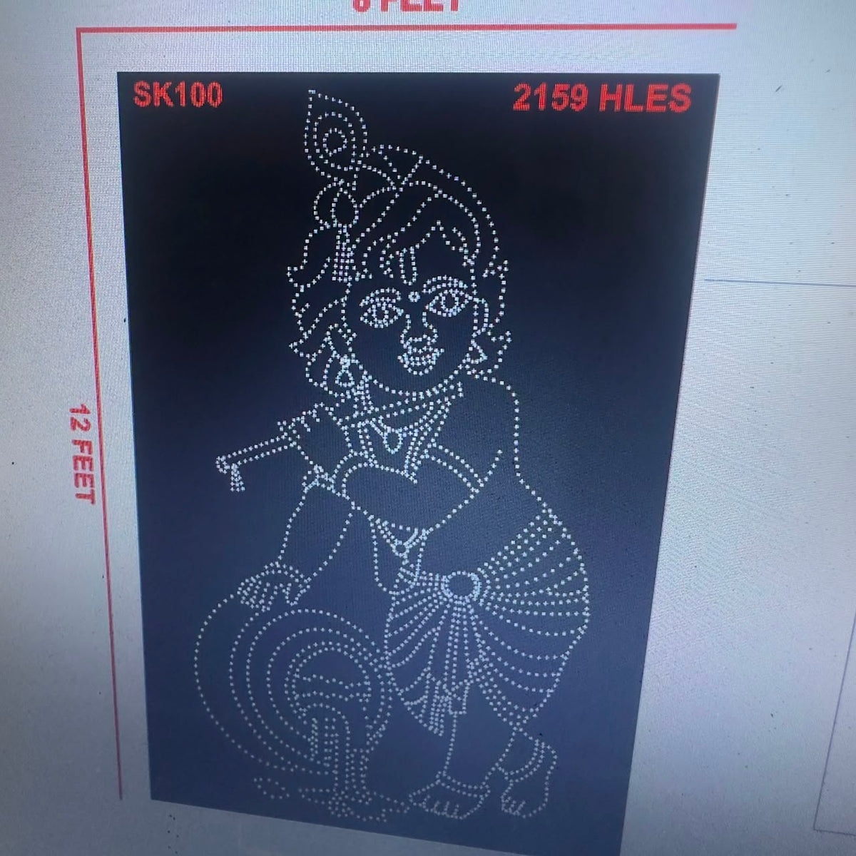 SK100 8X12 FEET 2159 Holes 3 PART KRISHNA