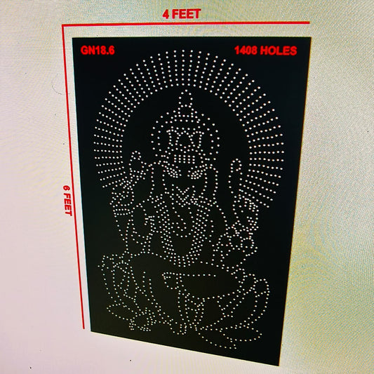 GN18.6 GANESH JI 4X6 FEET 1 PART 1408 HOLES
