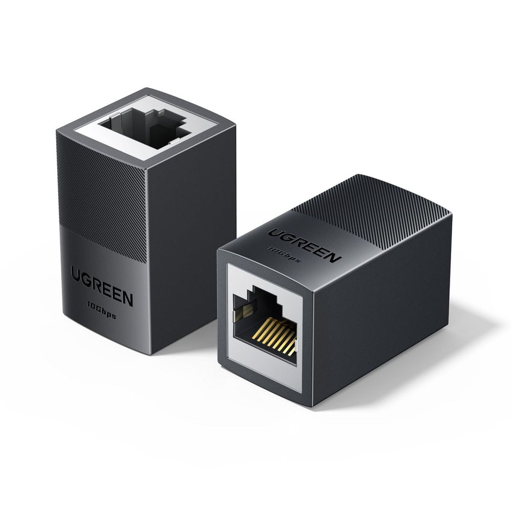 UGREEN RJ45 Coupler,2PCS IOGbps POE High-Speed Ethernet Connector,ShieIded Internet Joiner,LAN Network Extender Female to Female for Cat7, Cat6, Cat5e